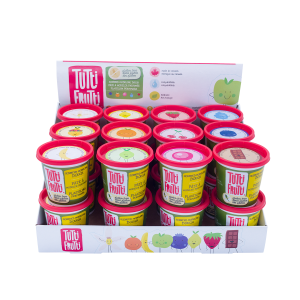 tutti frutti counter display - 24 asst. tubs 100g/3.5oz - gluten free                                                                                                   