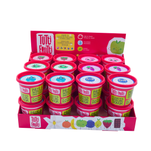 tutti frutti counter display - 24 asst. sparkling 100g tubs                                                                                                     